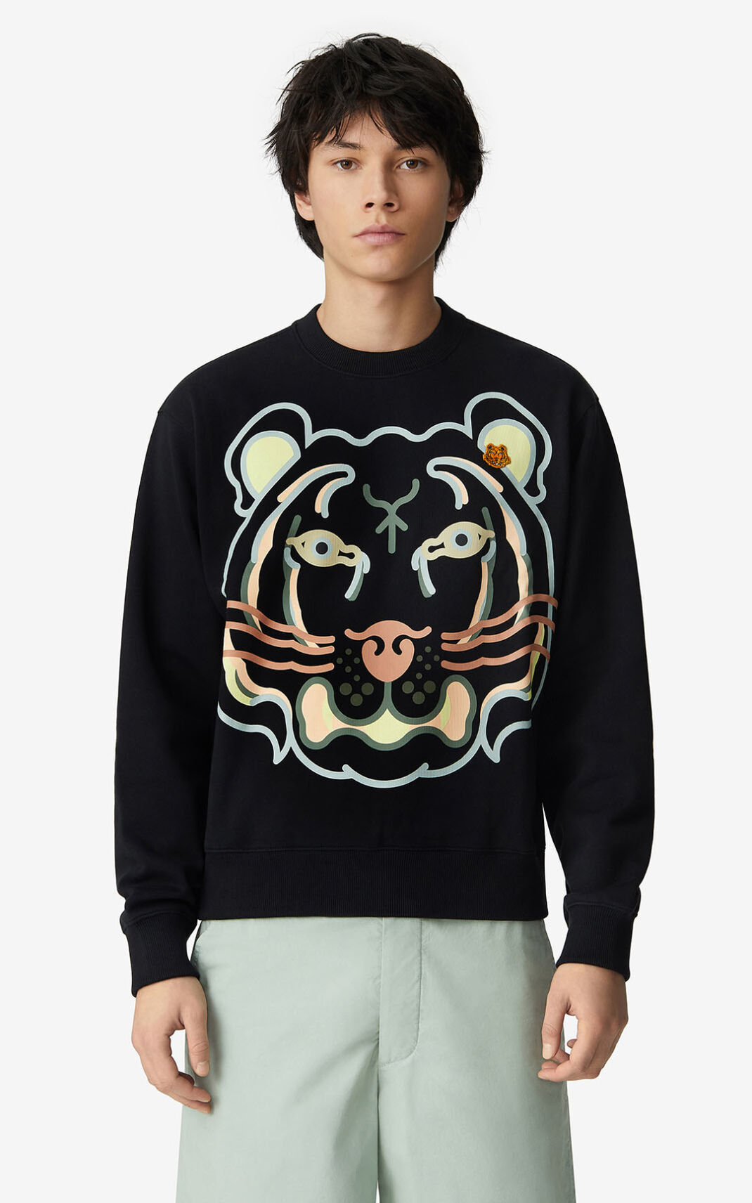 Kenzo K Tiger Sweatshirt Herr | 21540-QCVJ